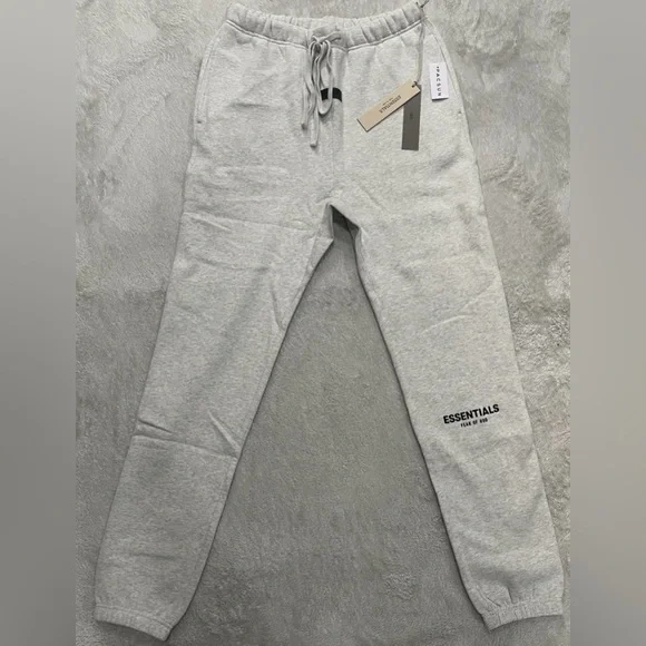 Essentials Light Oatmeal Hoodie and Sweatpants Set